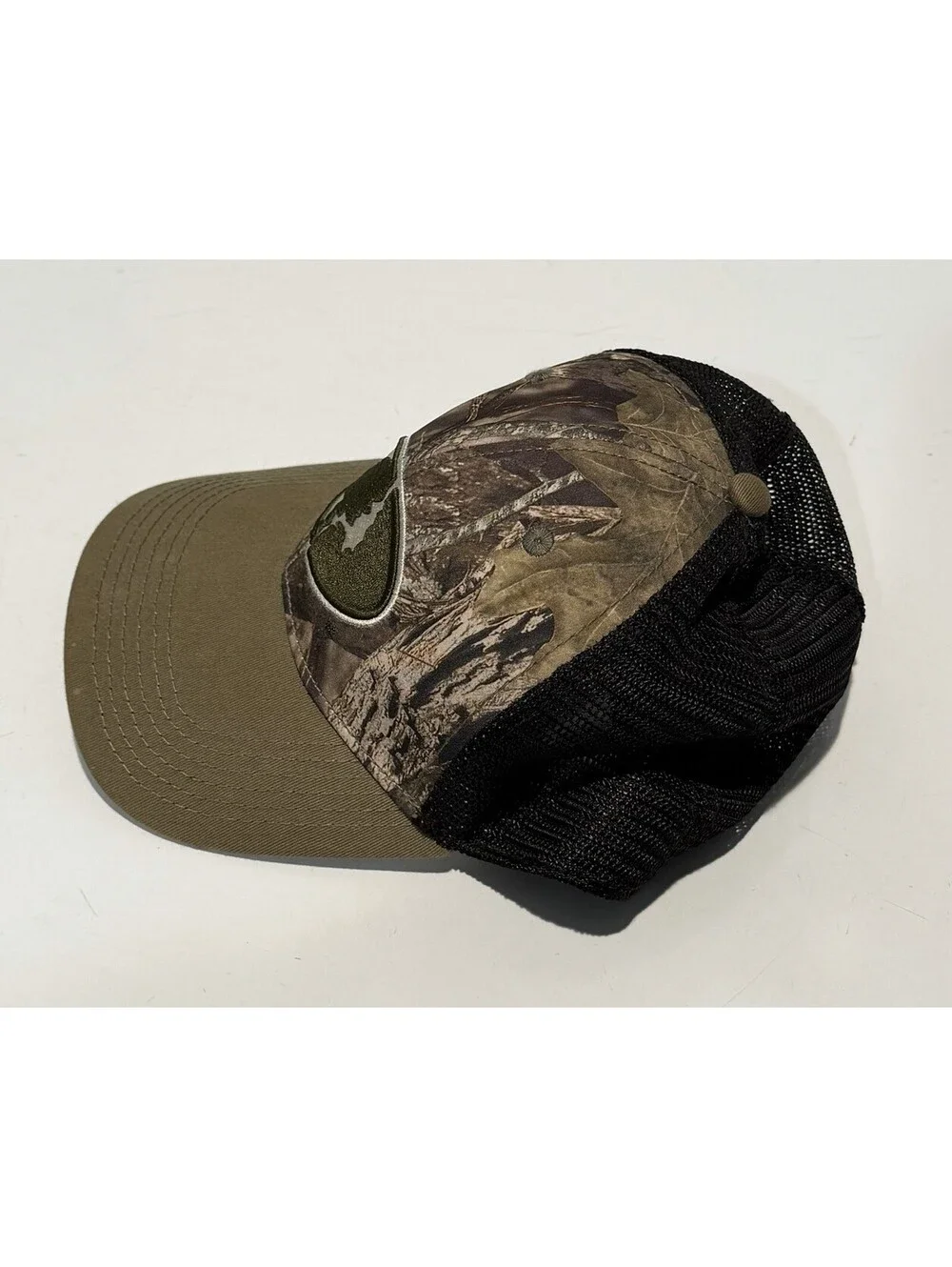 Mens Mossy Oak By Outdoor Cap Size L/XL Baseball Hat Black Mesh Back